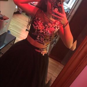 Sherri Hill 2-Piece Prom Gown